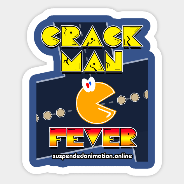 Crackman Fever Sticker by tyrone_22